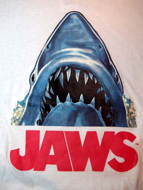 1970s?JAWS?映画Tシャツ - 古着屋HamburgCafe