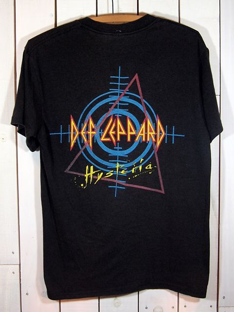 1980s〝Def Leppard〟HysteriaバンドTシャツ - 古着屋HamburgCafe