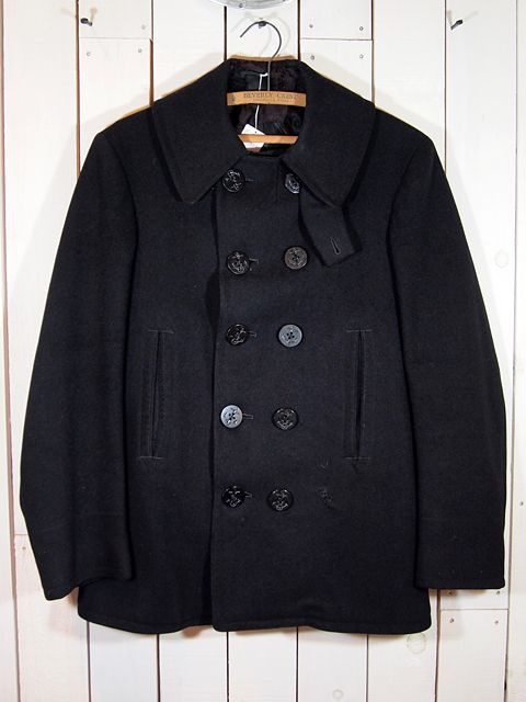 1940s【US.NAVY】10ボタンPコート - 古着屋HamburgCafe