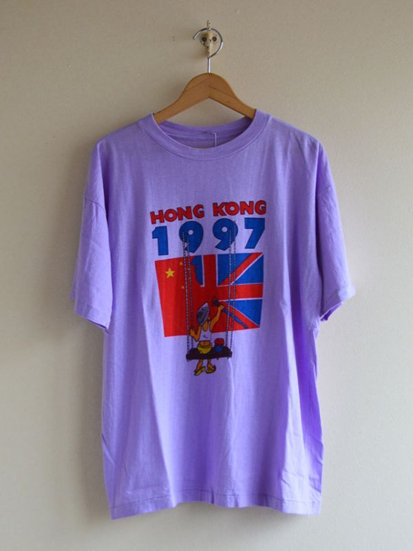 1990s 香港返還 Tシャツ 実寸L - 古着屋HamburgCafe