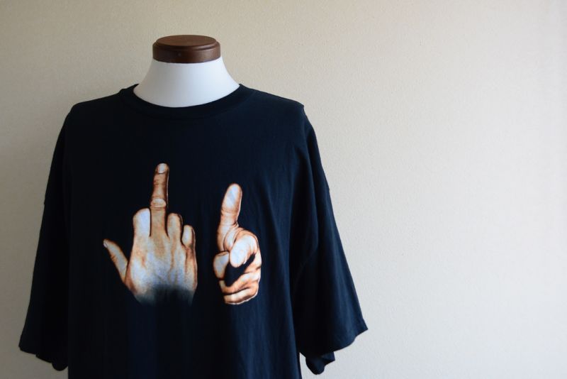 1990s Fuck You Tシャツ 表記2XL - 古着屋HamburgCafe