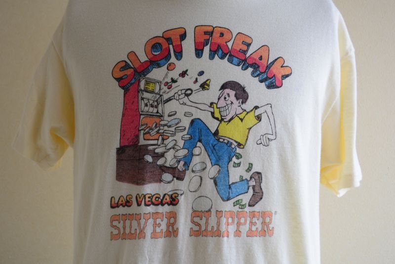 1980s SLOT FREAK Tシャツ 表記L - 古着屋HamburgCafe