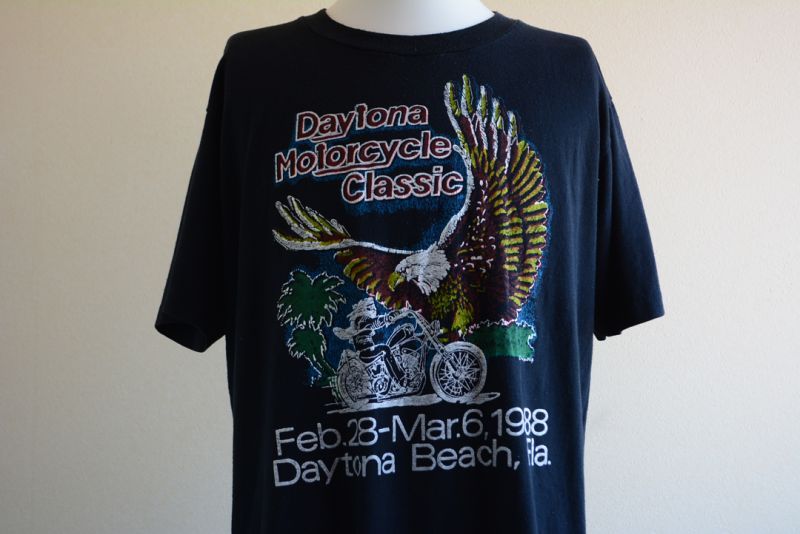 1980s 47th Annual Daytona Motorcycle Classic 1988 Tシャツ 表記XL 