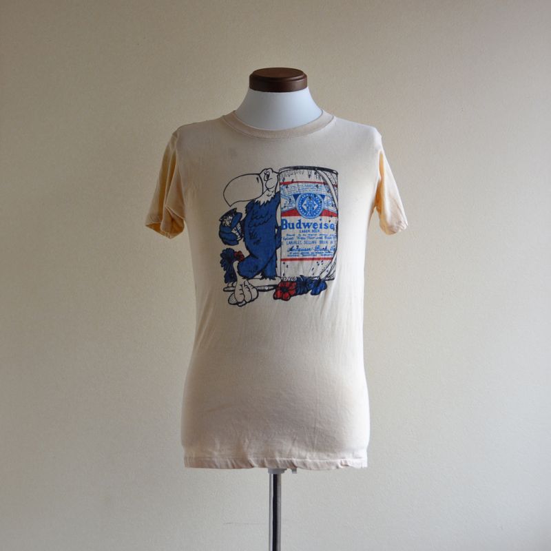 1970s〜 Budweiser Tシャツ 表記M - 古着屋HamburgCafe