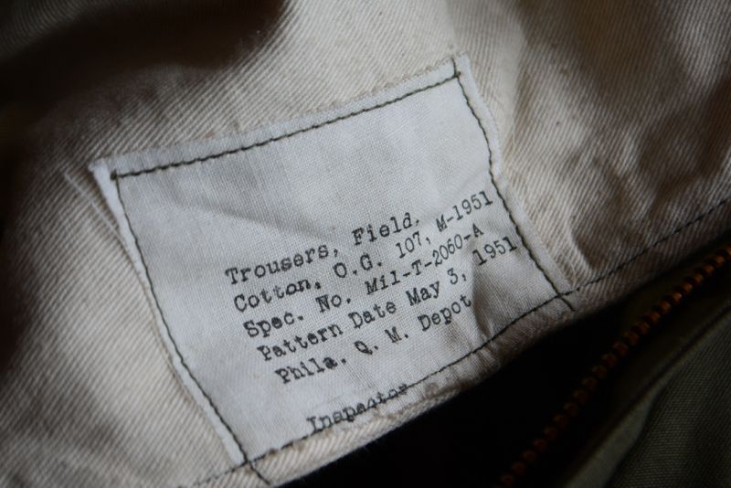1950s M-51フィールドパンツ 表記MEDIUM-SHORT - 古着屋HamburgCafe