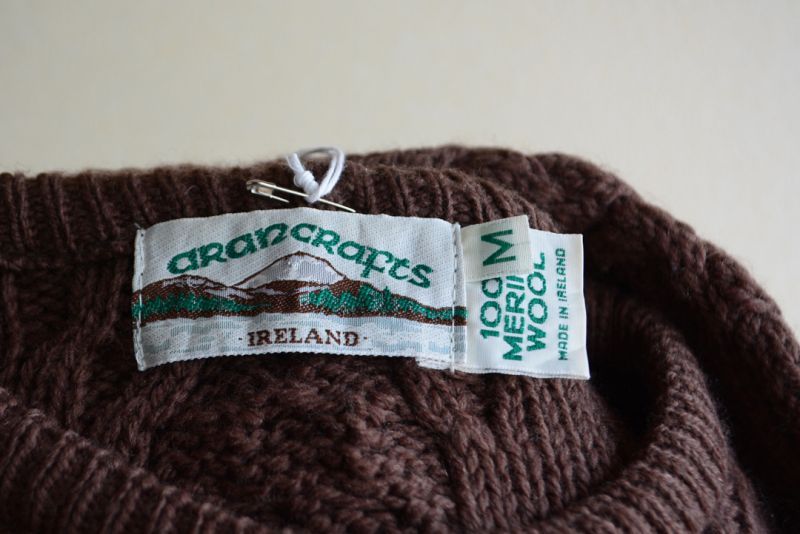 ARAN CRAFTS フィッシャーマンセーター MADE IN IRELAND 表記M - 古着 ...