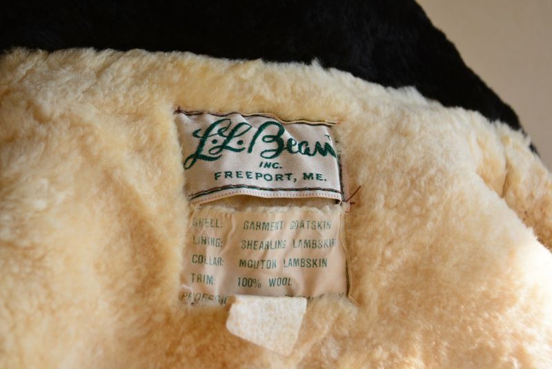 s L.L.Bean G STYLE レザージャケット 実寸L   古着屋HamburgCafe