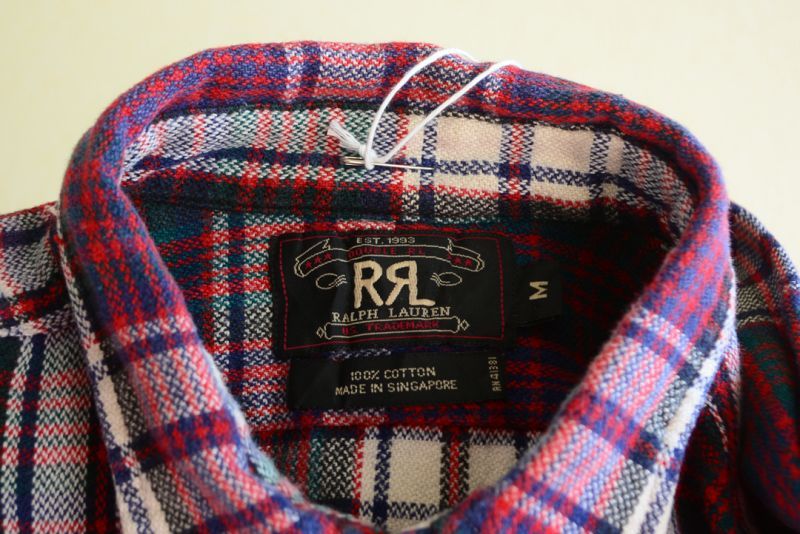 【美品】RRL HEAVY FLANNEL SHIRT フランネルシャツ