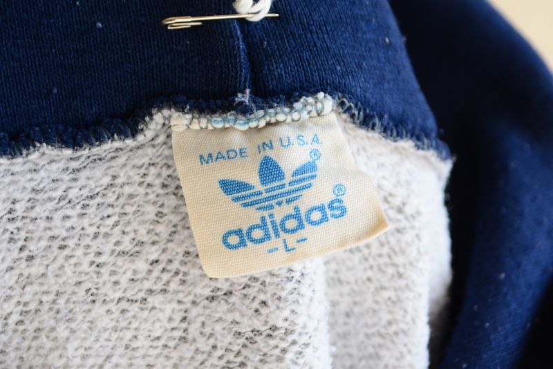 アメリカ製・80's・adidas・アディダス・ツートン・パーカー・サイズL