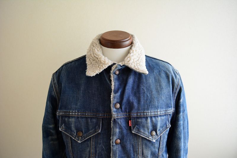 70's Levi's denim boa jacket - Gジャン/デニムジャケット