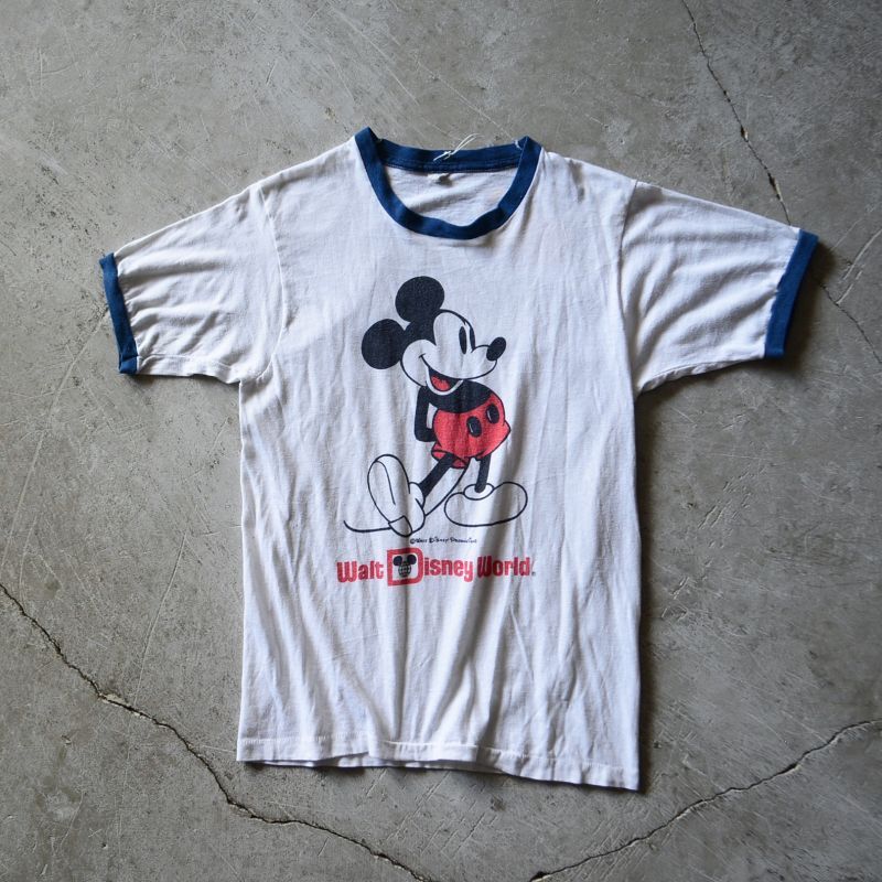 1980s MICKEY MOUSE リンガーTシャツ 