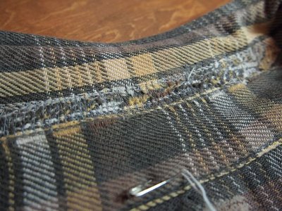 画像1: 1960sマチ付きヘビーネルシャツ