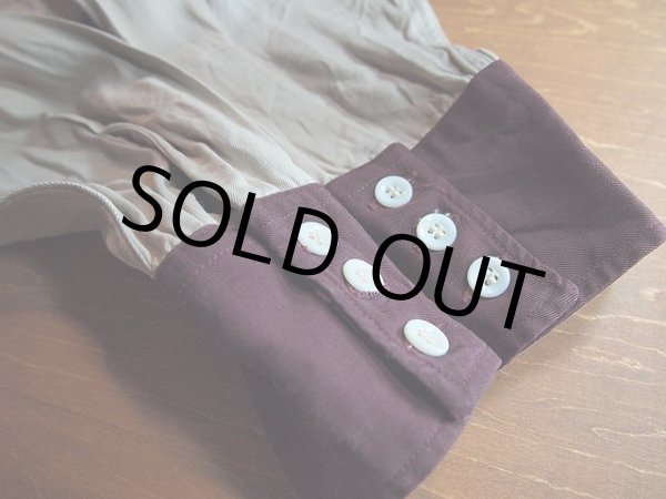 画像4: 1960s【DOUBLE R RANCH】刺繍ツートンレーヨンウエスタンシャツ (4)