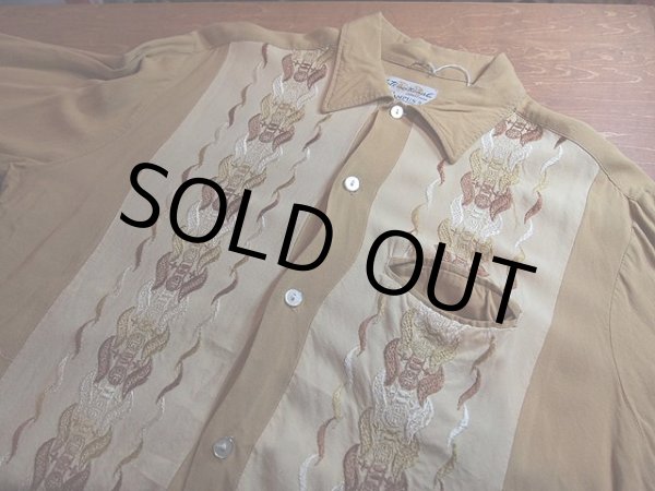 画像5: 1960s【CAMPUS】刺繍レーヨンシャツ (5)