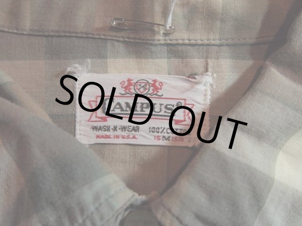 画像3: 1960s【CAMPUS】チェックシャツ (3)