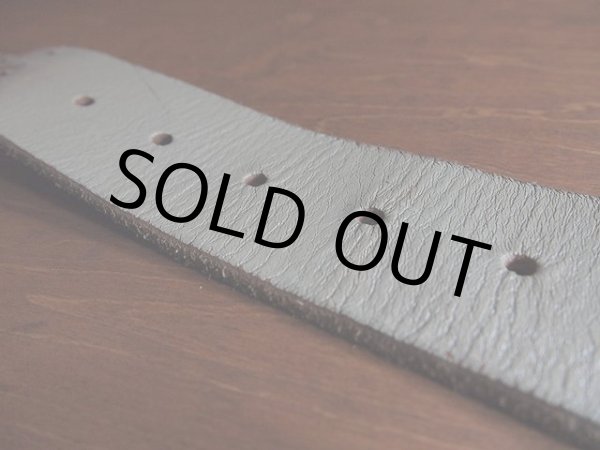 画像5: 1970sホワイトレザーベルト (5)