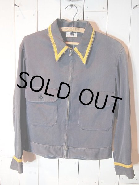 画像2: 1960s【MasterGarment】チェーン刺繍ワークジャケット size36 (2)