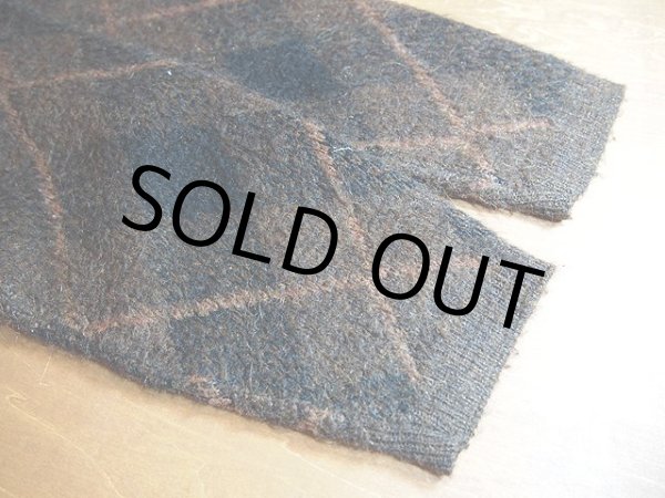 画像5: 1960s【ROBERT BRUCE】アーガイルモヘアカーディガン (5)