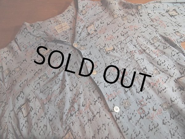 画像4: 1950s【PENNEY'S TOWNCRAFT】総柄レーヨンシャツ (4)