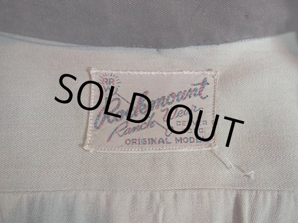 画像3: SALE!! 1950s【Rockmount】ロングホーン刺繍マチ付きレーヨンウエスタンシャツ (3)
