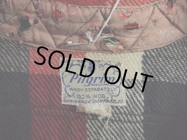 画像3: 1950s【Pilgrim】マチ付きウールシャツ (3)