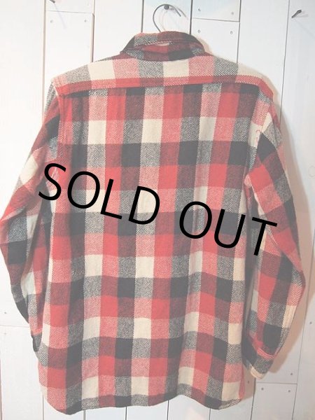 画像2: 1950s【Pilgrim】マチ付きウールシャツ (2)