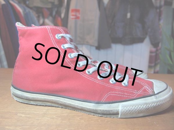 画像5: 1980s【CONVERSE ALLSTAR】あて布レッドHi　11 (5)