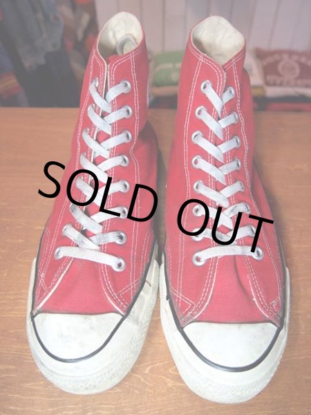 画像2: 1980s【CONVERSE ALLSTAR】あて布レッドHi　11 (2)