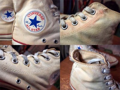 画像3: 1980s【CONVERSE ALLSTAR】あて布生成りHi　8 1/2