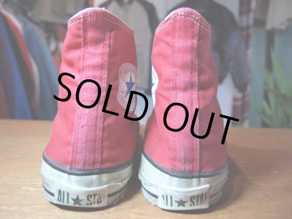 画像4: 1980s【CONVERSE ALLSTAR】あて布レッドHi　11 (4)
