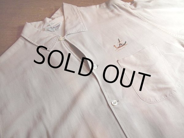 画像5: 1950s【Dennis】刺繍レーヨンシャツ (5)