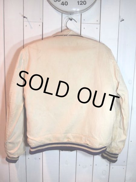 画像4: 1960s【Howe】チェーンステッチ刺繍メルトンスタジャン (4)