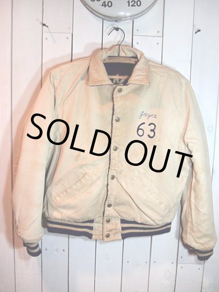 画像3: 1960s【Howe】チェーンステッチ刺繍メルトンスタジャン (3)