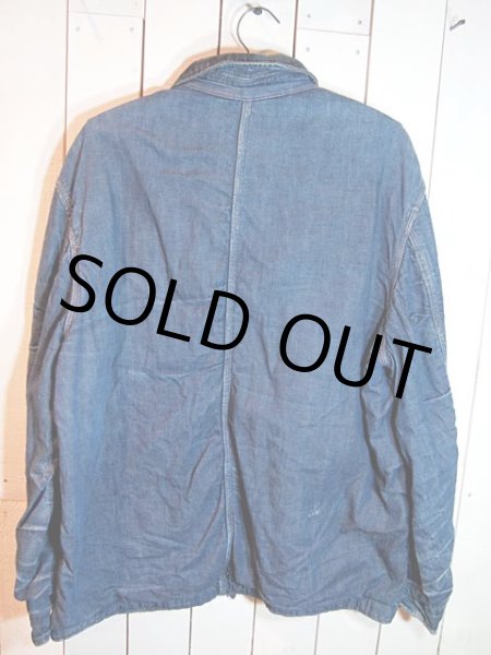 画像2: 1950s裏ブランケット付きデニムカバーオール (2)