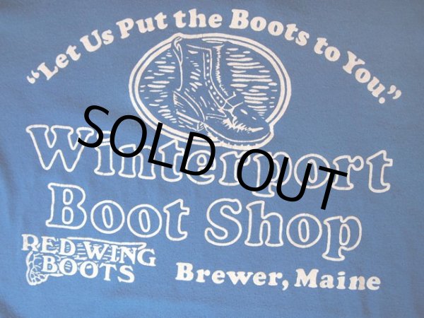 画像5: 1980s【Hanes】?REDWING取扱店「Winterport Boot Shop」?Tシャツ (5)