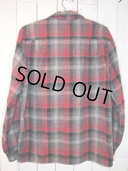 画像2: 1950s【MerrillWoolens】オンブレチェックウールシャツ (2)