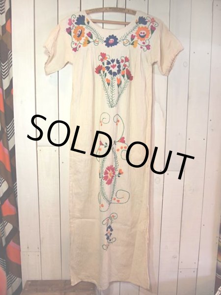 画像4: メキシカン刺繍ワンピース (4)