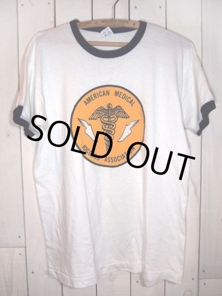 画像2: 1980s【Champion】AMJAリンガーTシャツ (2)