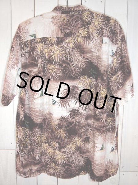 画像2: 1960s【PENNEY'S】風景柄レーヨンアロハシャツ (2)