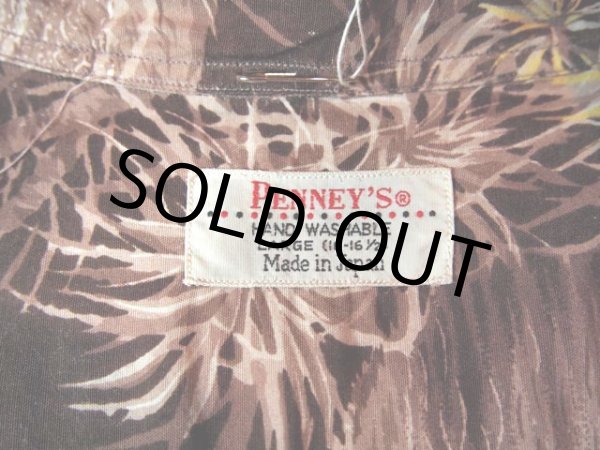 画像3: 1960s【PENNEY'S】風景柄レーヨンアロハシャツ (3)