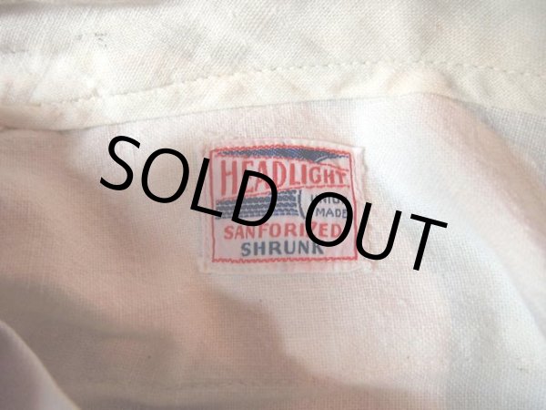 画像3: SALE!! 1950s【HEADLIGHT】ホワイトワークパンツ (3)