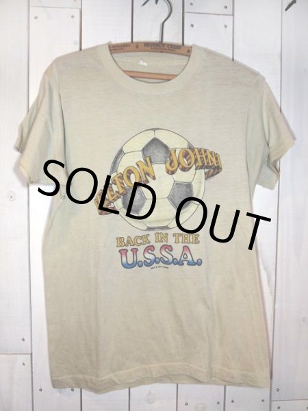 画像2: 1970s【ELTON JOHN】?BACK IN THE U.S.S.A.?1978年北米ツアーTシャツ (2)