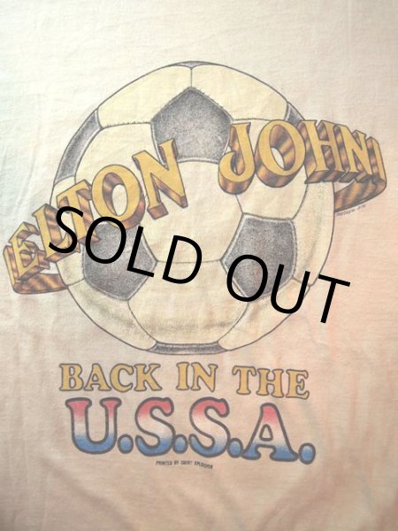 画像5: 1970s【ELTON JOHN】?BACK IN THE U.S.S.A.?1978年北米ツアーTシャツ (5)