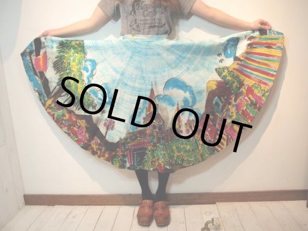 画像4: メキシカン絵画風スカート (4)