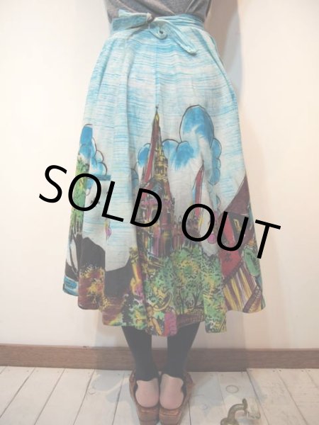 画像3: メキシカン絵画風スカート (3)