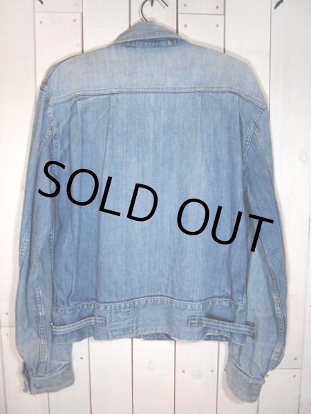 画像2: 1940s囚人用チンスト付きデニムワークジャケット (2)