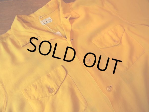 画像4: 1960s【ServiceBowlingShirt】マチ付きレーヨンボーリングシャツ (4)