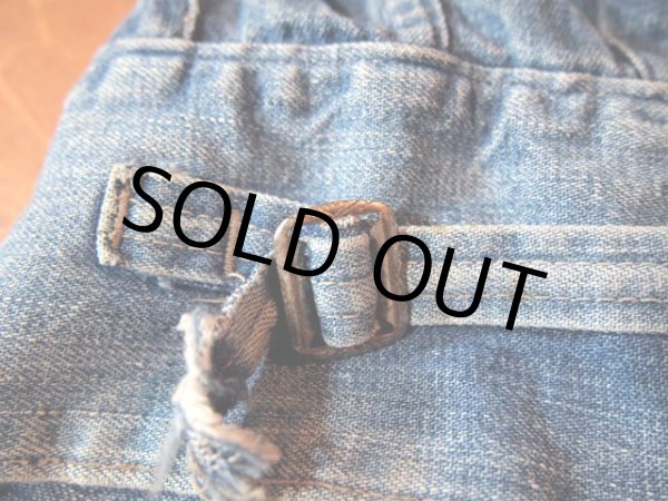 画像5: 1940s囚人用チンスト付きデニムワークジャケット (5)