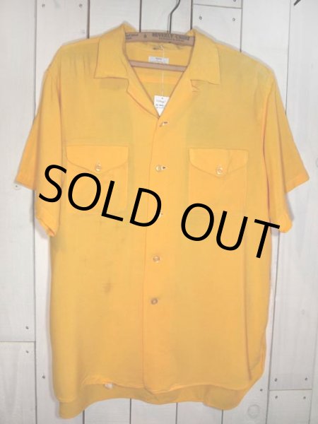 画像2: 1960s【ServiceBowlingShirt】マチ付きレーヨンボーリングシャツ (2)