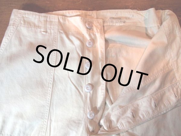 画像5: 1960s?コック用?片ポケ白ベイカーパンツ (5)